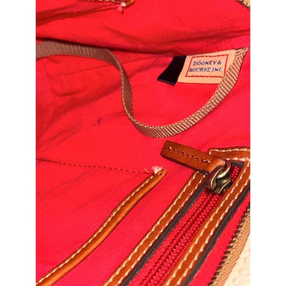 Dooney & Bourke Pebble Leather Small Lexington Tote Bag, Bone Colored - Picture 13 of 14